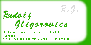 rudolf gligorovics business card